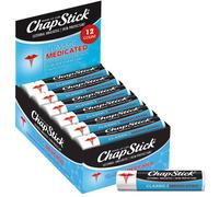 ChapStick Bulk Medicated Lip Balm 12-Pack - Camphor & Menthol Cooling Relief, External Analgesic & Skin Protectant, 0.15 oz Each | Code 3.05731E+11