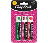Chapstick Classic (3 Sticks) Cherry, Strawberry & Spearmint Flavor Skin Protectant Flavored Lip Balm Tube, 0.15 Oz Each