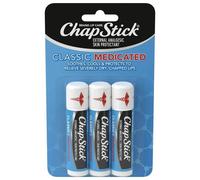 ChapStick Classic Medicated Lip Balm Tube, Soothing & Hydrating, 0.15 oz, 3 Pack