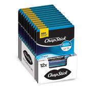 ChapStick Moisturizer Original Lip Balm Tubes SPF 15 and Skin Protectant - 0.15 Oz (Pack of 12)