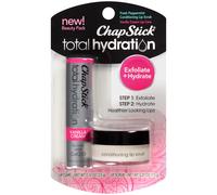 ChapStick Total Hydration Vanilla Cream Moisturizing Lip Balm and Fresh Peppermint Conditioning Lip Scrub Beauty Pack Lip Care - 0.12 Oz Lip Balm Tub