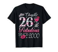 Chapter 26 Fabulous Since 2000 26Th Birthday Gift for Women T-Shirt