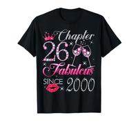 Chapter 26 Fabulous Since 2000 26Th Birthday Gift for Women T-Shirt