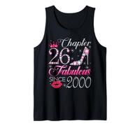 Chapter 26 Fabulous Since 2000 26Th Birthday Gift for Women Tank Top