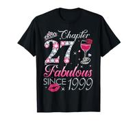 Chapter 27 Fabulous Since 1999 27Th Birthday Gift for Women T-Shirt