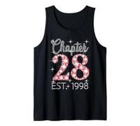 Chapter 28 EST 1998 Happy 28Th Birthday Girl Men Women Tank Top