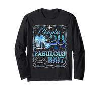 Chapter 28 Fabulous Since 1997 Diamond Heels 28th Birthday Long Sleeve T-Shirt