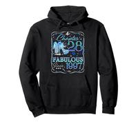 Chapter 28 Fabulous Since 1997 Diamond Heels 28th Birthday Pullover Hoodie