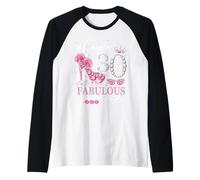 Chapter 30 Fabulous Since 1995 30th High Heels Birthday Queen Raglan Baseball Tee