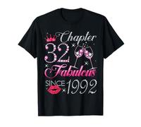 Chapter 32 Fabulous Since 1992 32nd Birthday Gift For Women T-Shirt