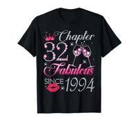 Chapter 32 Fabulous Since 1994 32nd Birthday Gift for Women T-Shirt