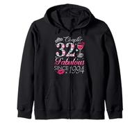 Chapter 32 Fabulous Since 1994 32nd Birthday Gift For Women Zip Hoodie