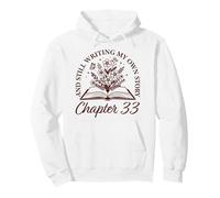 Chapter 33 - Book Readers Flower Lovers 33rd Birthday Girls Pullover Hoodie