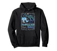 Chapter 33 Fabulous Since 1992 Diamond Heels 33rd Birthday Pullover Hoodie