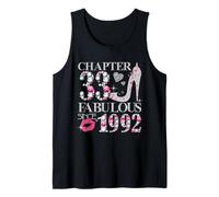 Chapter 33 Fabulous Since 1992 Diamond Heels 33rd Birthday Tank Top