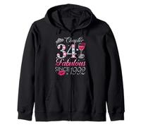 Chapter 34 Fabulous Since 1992 34th Birthday Gift For Women Zip Hoodie
