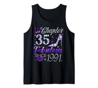 Chapter 35 Fabulous Since 1991 35 Years Old Lady Girls Tank Top