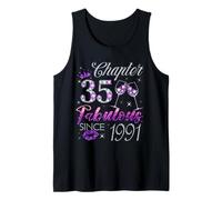 Chapter 35 Fabulous Since 1991 35 Years Old Women Lady Tank Top
