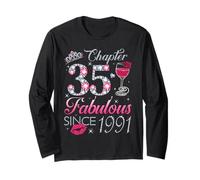 Chapter 35 Fabulous Since 1991 35Th Birthday Gift for Women Long Sleeve T-Shirt