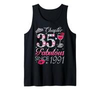 Chapter 35 Fabulous Since 1991 35Th Birthday Gift for Women Tank Top