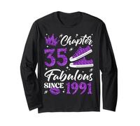 Chapter 35 Fabulous Since 1991 35Th Birthday Women Lady Long Sleeve T-Shirt