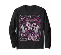 Chapter 36 Fabulous Since 1989 36th Diamond Birthday Queen Long Sleeve T-Shirt