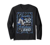 Chapter 36 Fabulous Since 1989 36th Diamond Birthday Queen Long Sleeve T-Shirt