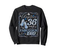 Chapter 36 Fabulous Since 1989 36th Diamond Birthday Queen Sweatshirt