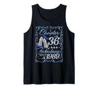 Chapter 36 Fabulous Since 1989 36th Diamond Birthday Queen Tank Top