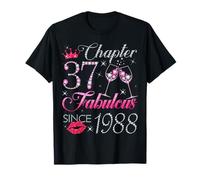 Chapter 37 Fabulous Since 1988 37Th Birthday Gift For Women T-Shirt