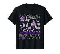Chapter 37 Fabulous Since 1988 37Th Birthday Women Girls T-Shirt