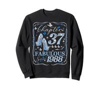 Chapter 37 Fabulous Since 1988 37th Diamond Birthday Queen Sweatshirt
