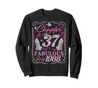 Chapter 37 Fabulous Since 1988 37th Diamond Birthday Queen Sweatshirt