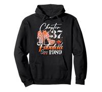 Chapter 37 Fabulous Since 1989 37th Birthday Women Girls Pullover Hoodie