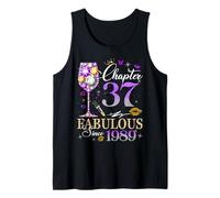 Chapter 37 Fabulous Since 1989 37th Birthday Women Girls Tank Top