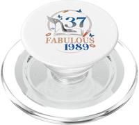 Chapter 37 Fabulous Since 1989 High Heel 37th Birthday Women PopSockets PopGrip for MagSafe