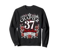 Chapter 37 Fabulous Since 1989 Roses 37th Birthday Women Sweatshirt