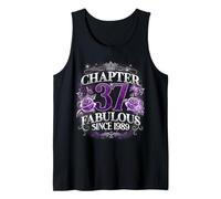 Chapter 37 Fabulous Since 1989 Roses 37th Birthday Women Tank Top