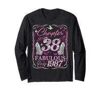 Chapter 38 Fabulous Since 1987 38th Diamond Birthday Queen Long Sleeve T-Shirt