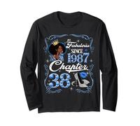Chapter 38 Fabulous Since 1987 38th Diamond Birthday Queen Long Sleeve T-Shirt