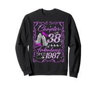 Chapter 38 Fabulous Since 1987 Diamond Heels 38th Birthday Sweatshirt