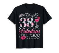 Chapter 38 Fabulous Since 1988 38Th Birthday Gift for Women T-Shirt