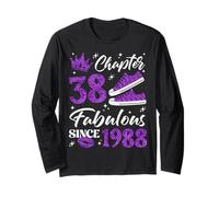 Chapter 38 Fabulous Since 1988 38Th Birthday Women Lady Long Sleeve T-Shirt