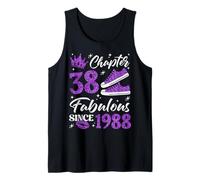 Chapter 38 Fabulous Since 1988 38Th Birthday Women Lady Tank Top