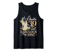 Chapter 39 Fabulous EST 1987 39th Birthday Queen Diamond Tank Top