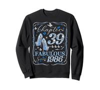 Chapter 39 Fabulous Since 1986 39th Diamond Birthday Queen Sweatshirt