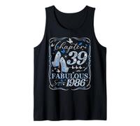 Chapter 39 Fabulous Since 1986 39th Diamond Birthday Queen Tank Top
