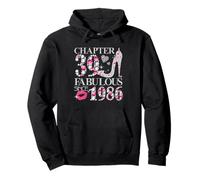 Chapter 39 Fabulous Since 1986 Diamond Heels 39th Birthday Pullover Hoodie