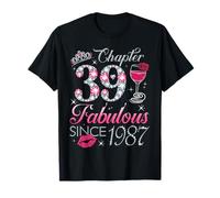 Chapter 39 Fabulous Since 1987 39Th Birthday Gift for Women T-Shirt