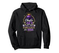 Chapter 40 Since 1986 Purple Disco Ball 40th Birthday Women Pullover Hoodie